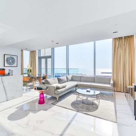 Luxe 3 Bedroom Oceanfront Apartment In The Heart Of Bluewaters Island Dubaj Exteriér fotografie