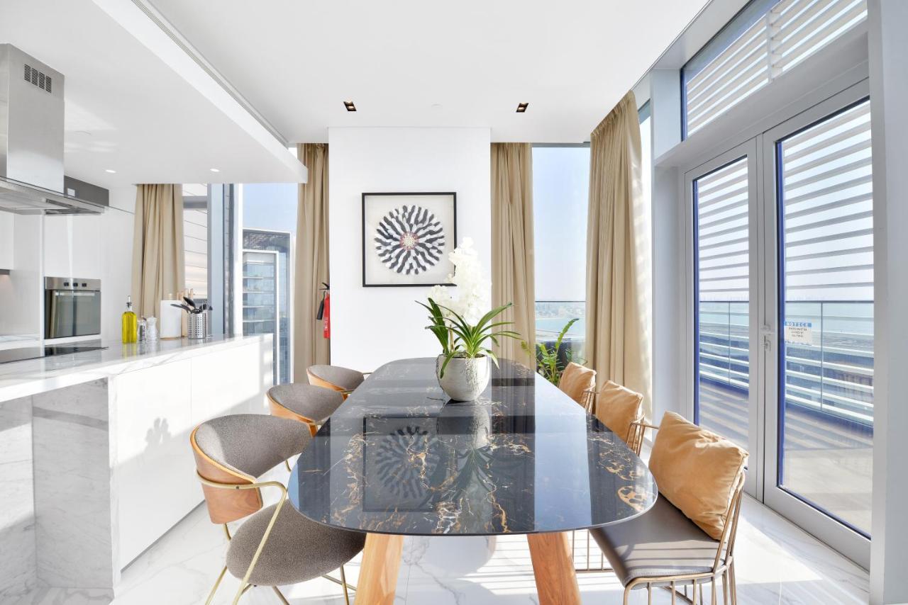 Luxe 3 Bedroom Oceanfront Apartment In The Heart Of Bluewaters Island Dubaj Exteriér fotografie