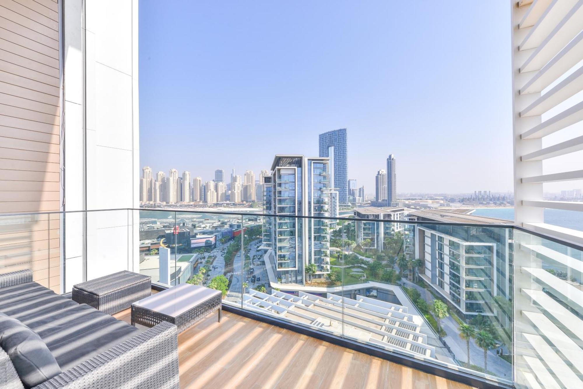 Luxe 3 Bedroom Oceanfront Apartment In The Heart Of Bluewaters Island Dubaj Exteriér fotografie